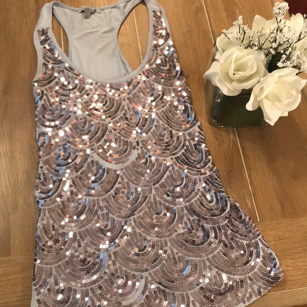 Racerback Sequin Top Charlotte Russe - Picture 2 of 7